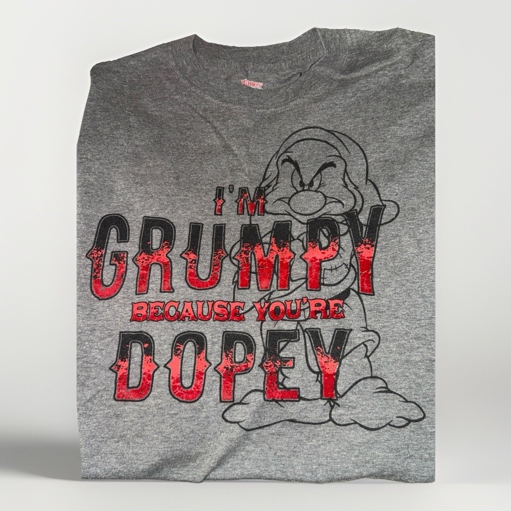 Disney Parks Grumpy Dopey Dwarf‎ T-Shirt Size XL